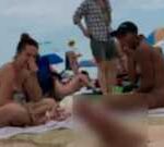 【投稿動画】ヌーディストビーチでムクムク勃起から射精までの一部始終を見せられた女性たちの反応ｗｗｗｗ